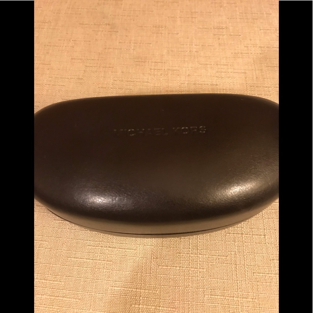 Dark Brown Michael Kors Eye Glass Case.